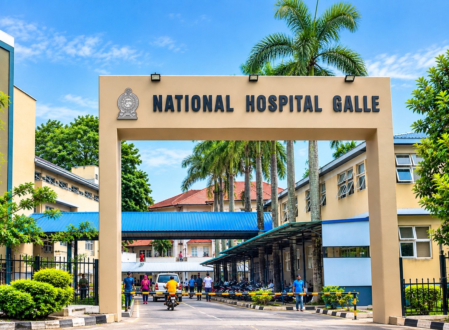 National Hospital Galle (Karapitiya) entrance